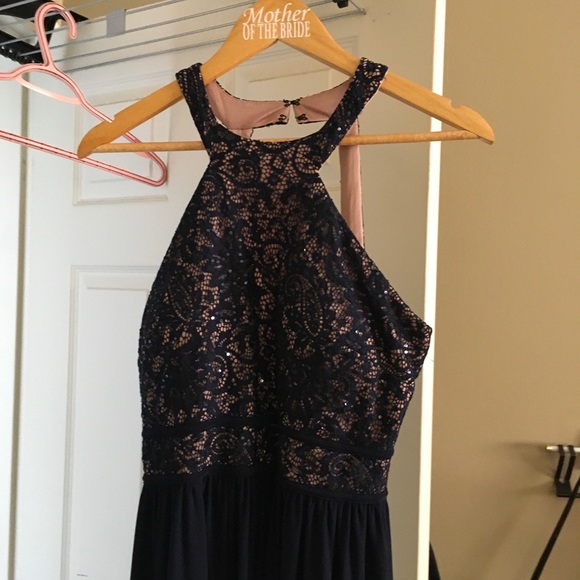 Formal gown.  Navy blue - Picture 1 of 3